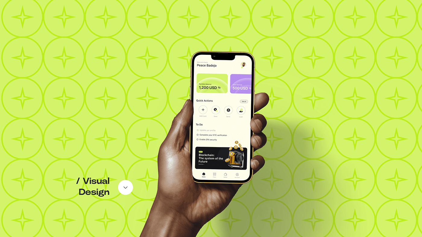 africa application defi design finance infographic Mobile app research UX design