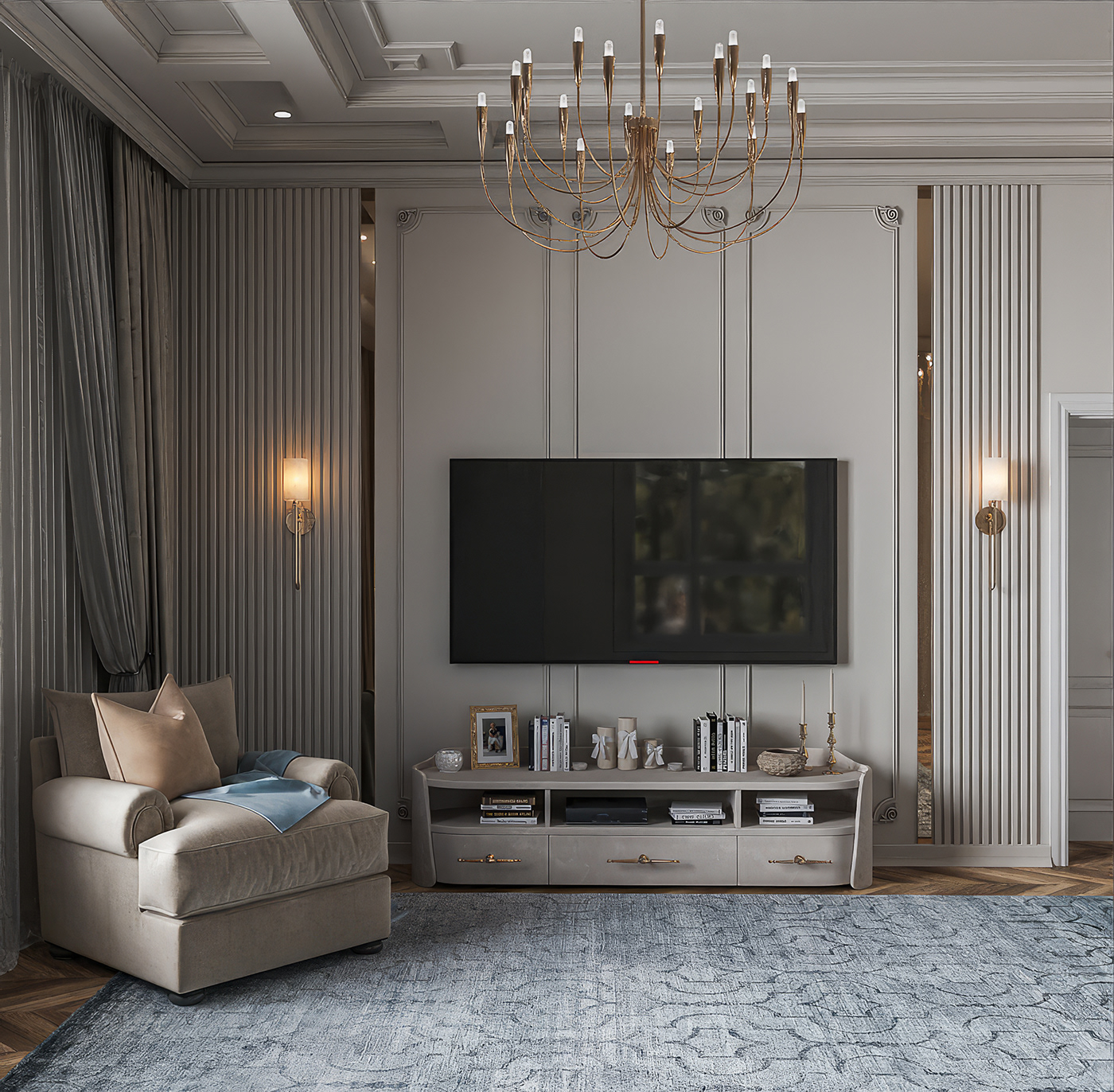 living room Provence 3ds max Render visualization interior design  design designer graphic