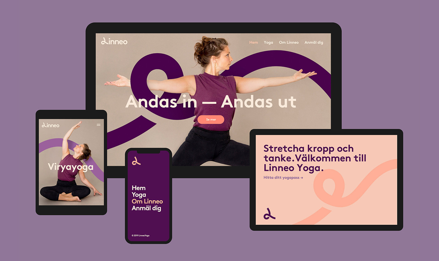 Yoga branding  visual identity Web Design 