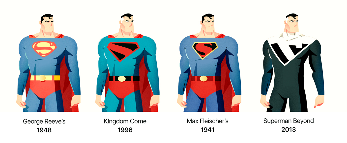 ILLUSTRATION  vector superman dc Character Cinema Man of Steel print