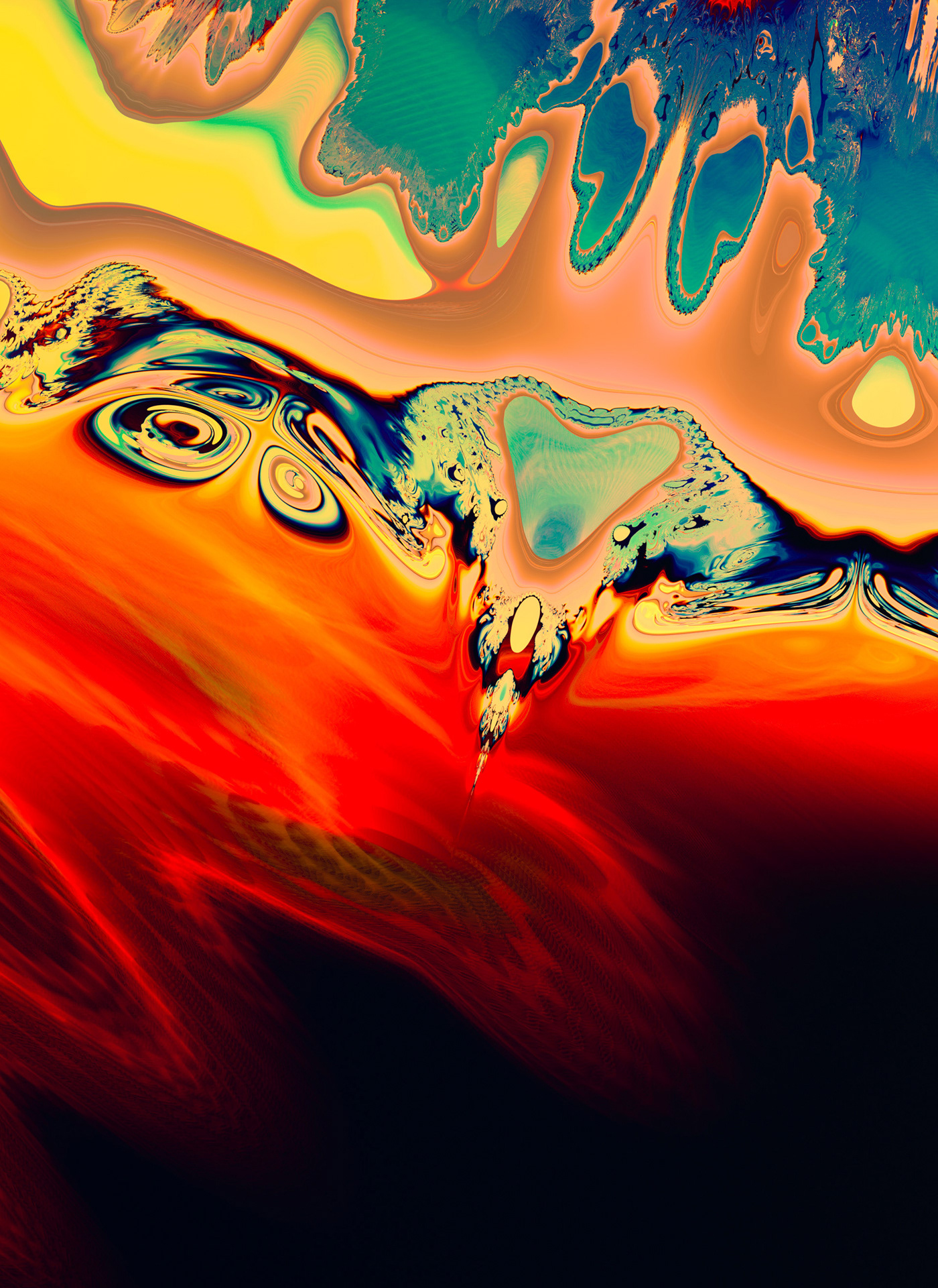 dispersion fractal cinema 4d vectron abstract Liquid pigment c4d motion design CGI
