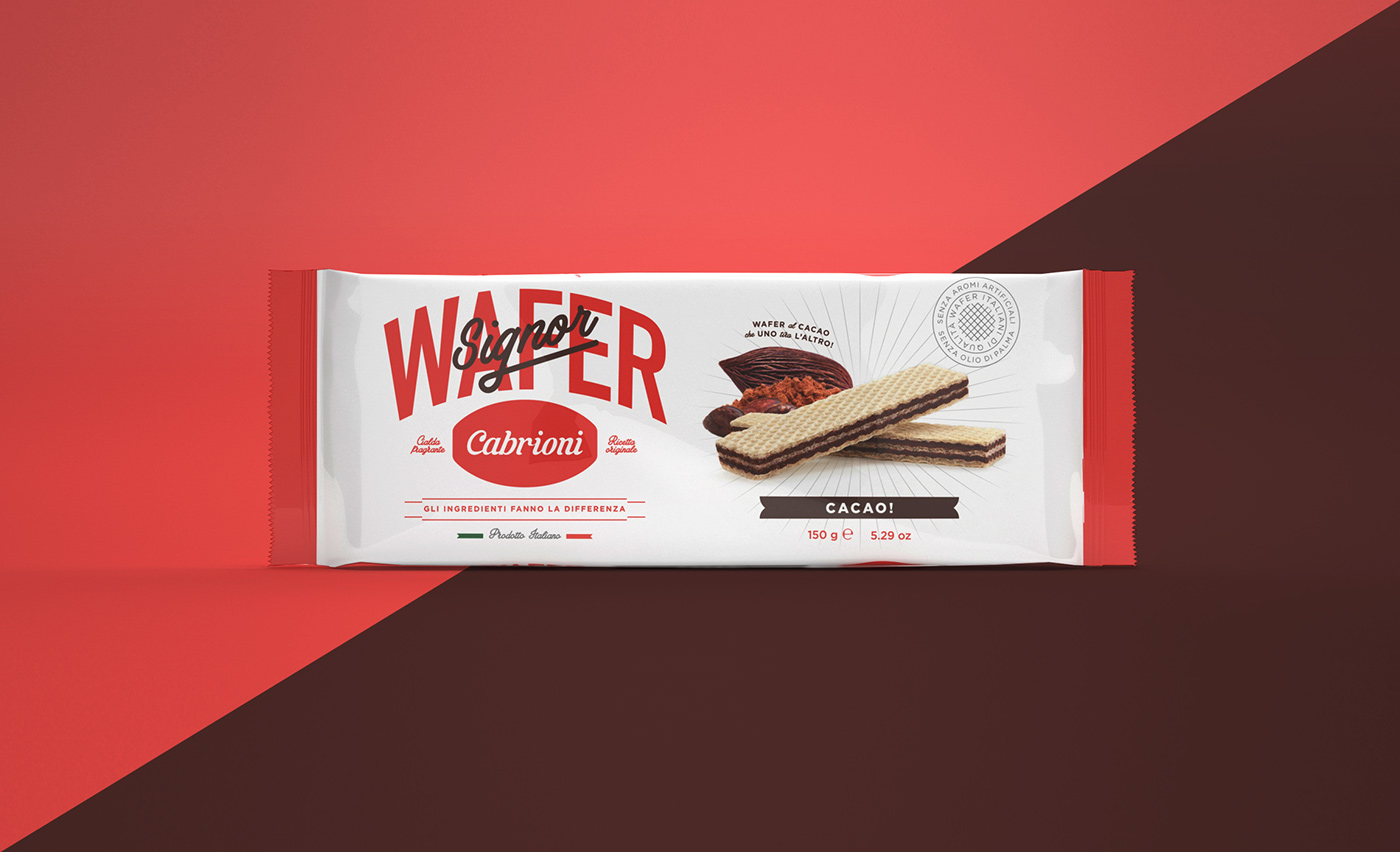 wafer chocolate vanilla hazelnuts biscuits Food  Packaging Pack Sweets typography  