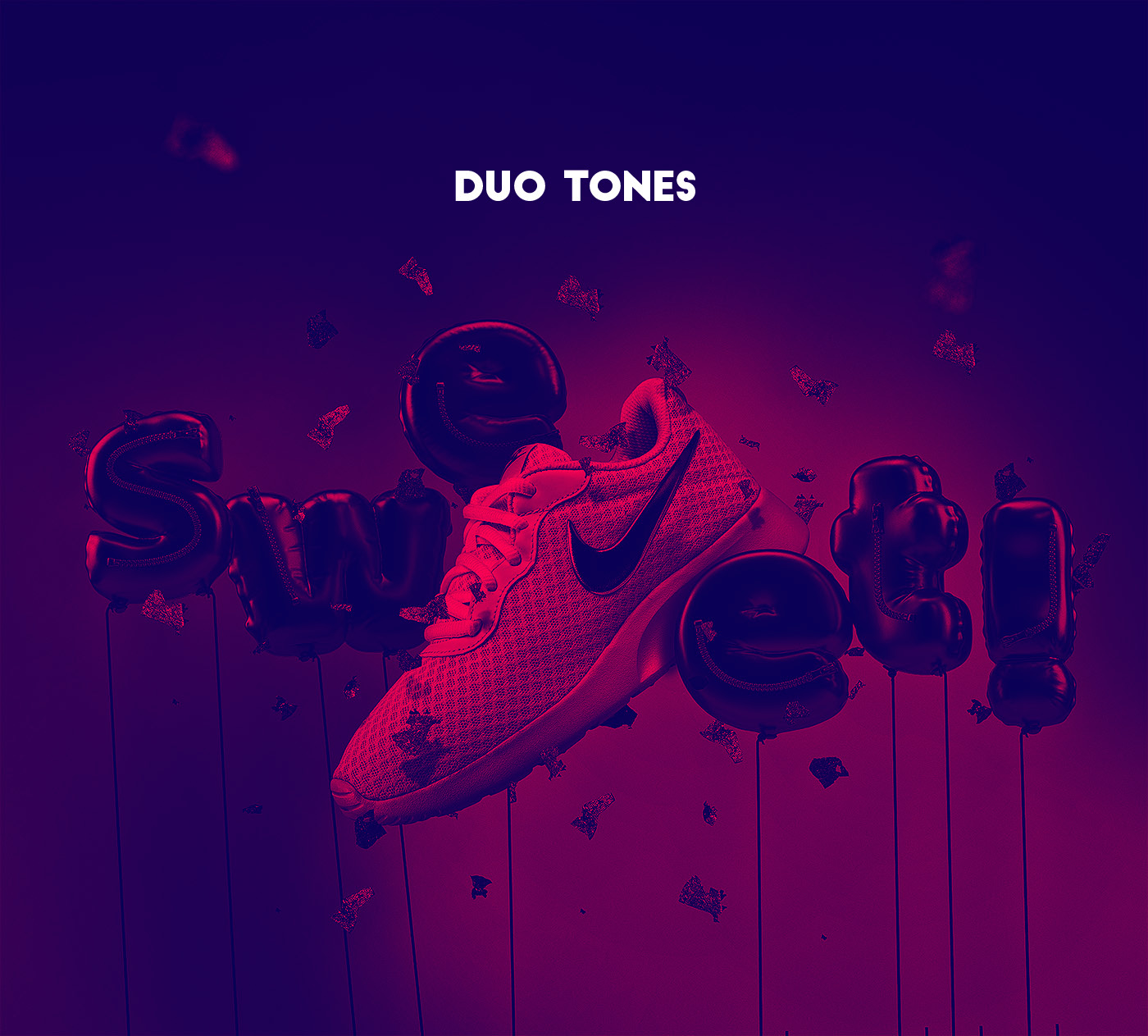 Easter instagram Nike kicks sweet type 3D sneakers balloon Duotone