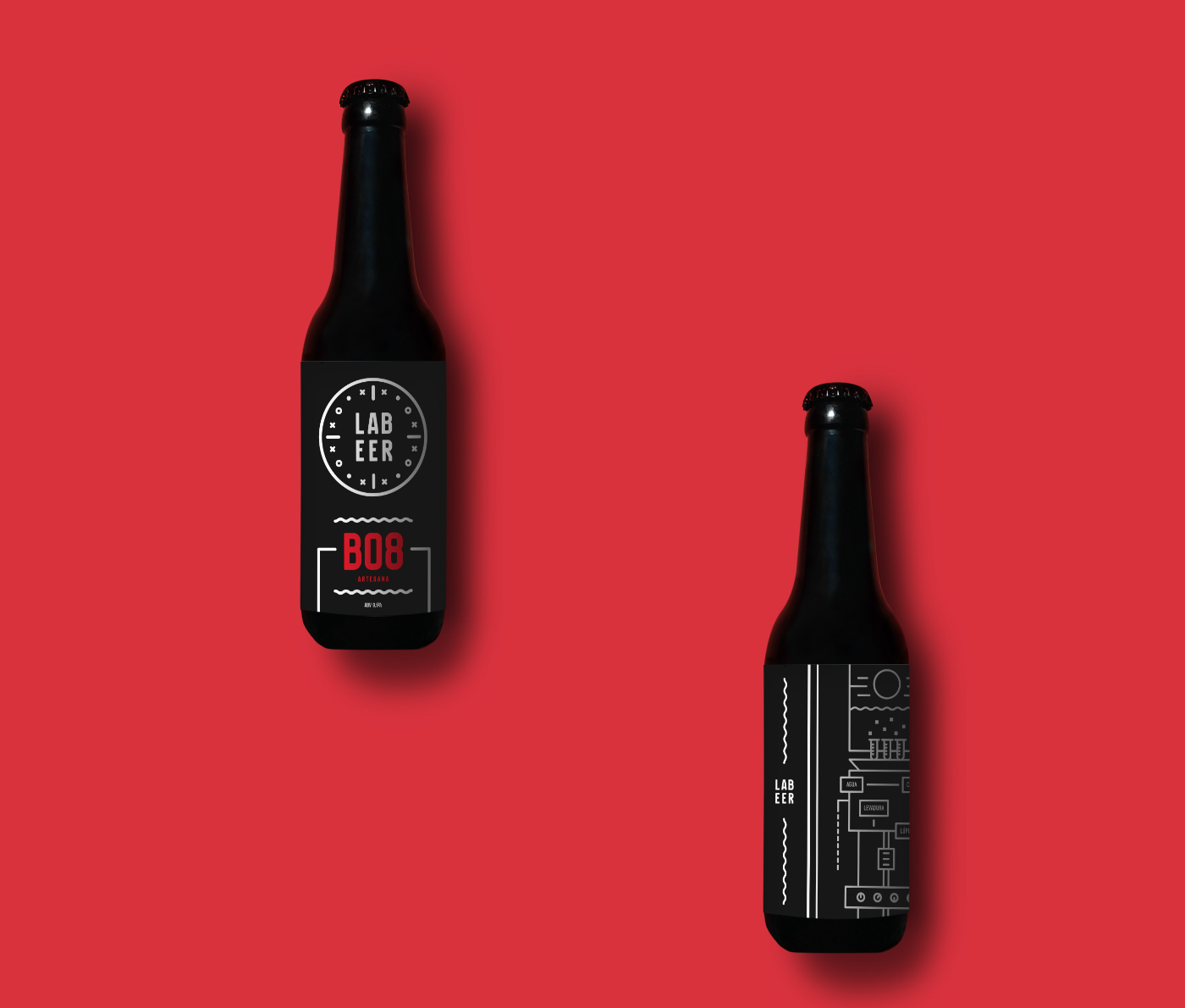 beer branding  Packaging brand cerveza embalaje rojo marca