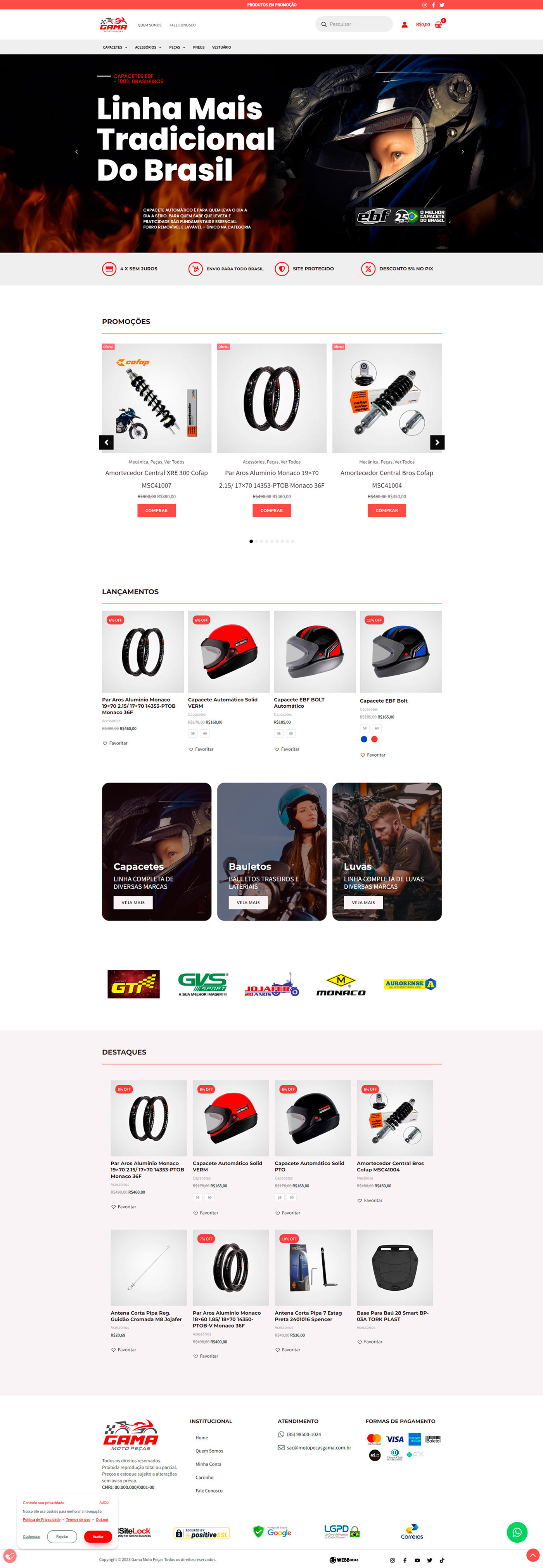 Ecommerce Web Design  UI/UX Figma ui design Loja Virtual e-commerce online store shop landing page