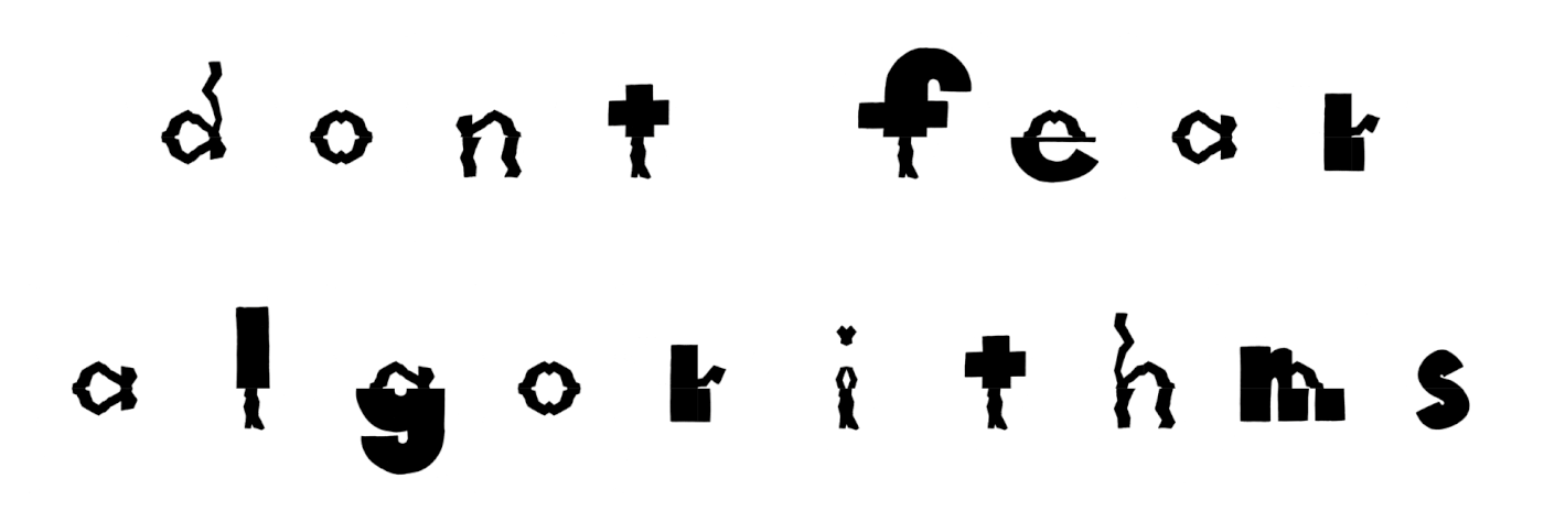 handdrawn Typographie Programm type print letter ILLUSTRATION  swiss algorithm font