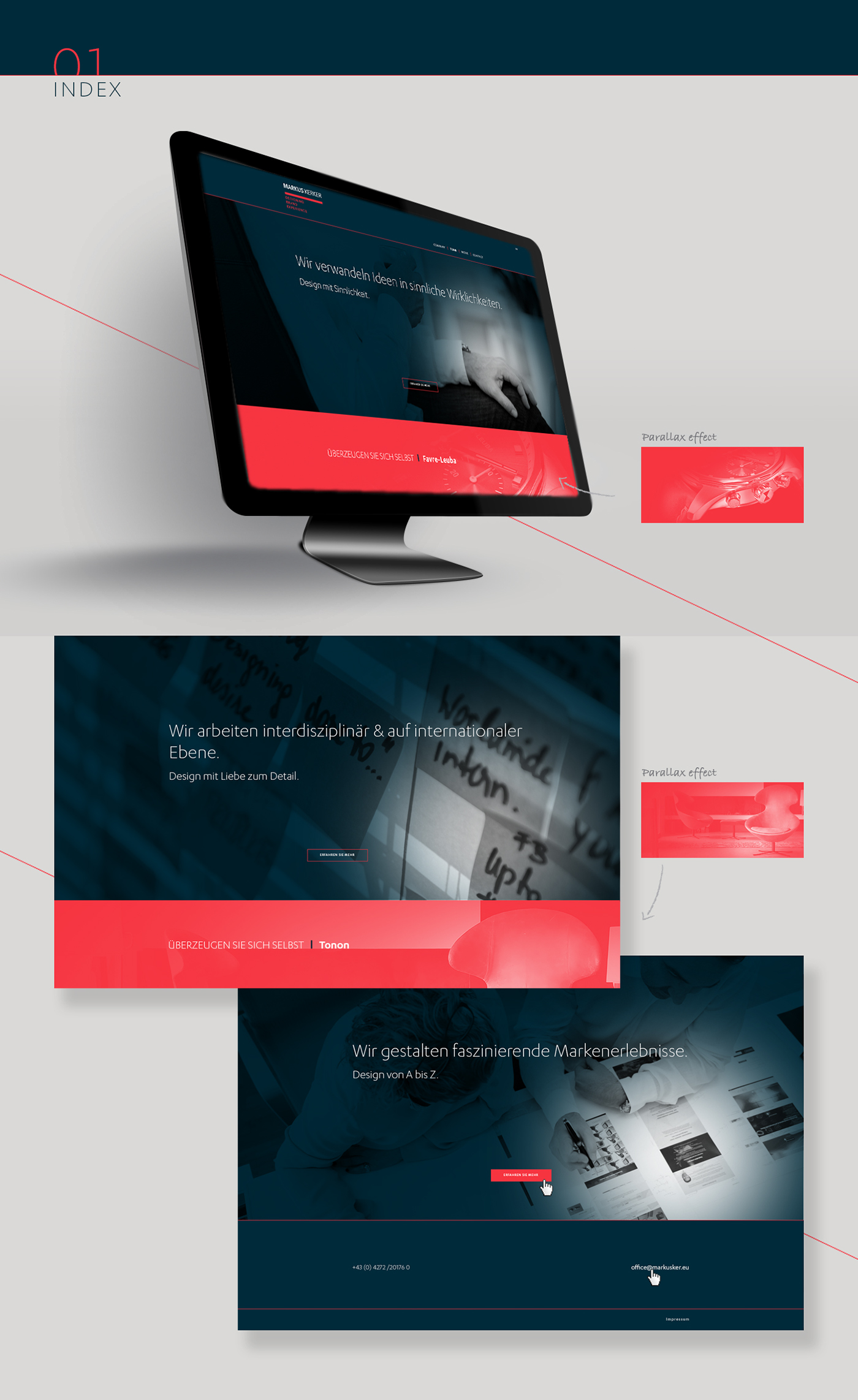 Corporate Design project web Stationery Website Markus Kerker designing brand Experience