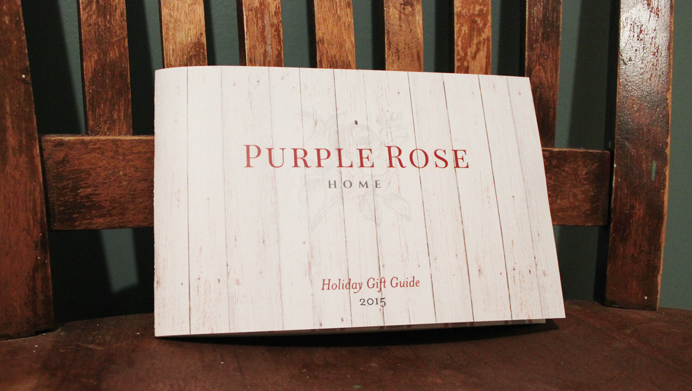 Purple Rose Home shop small Catalogue design book design Layout