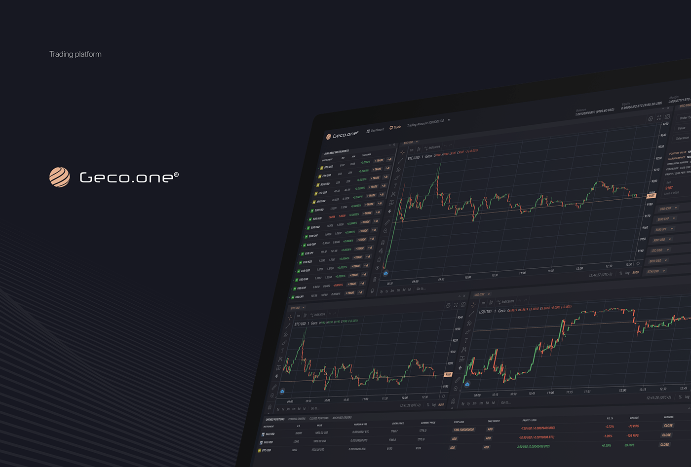 broker dashboard finance Fintech invest Investment money UI trading