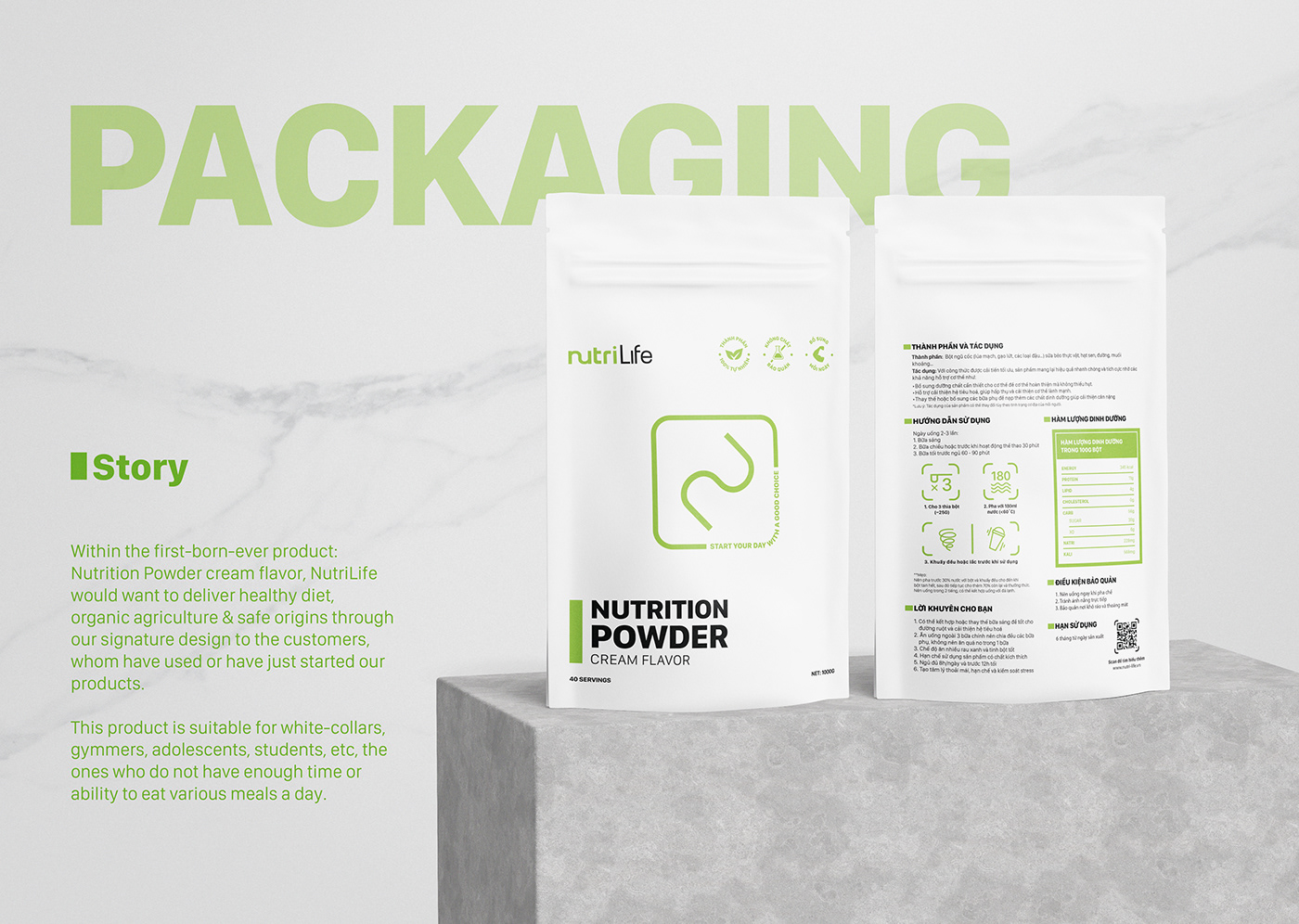 branding  Logo Design Organic product simple package design  modernism nutrition powder nutrition product graphic design  logo