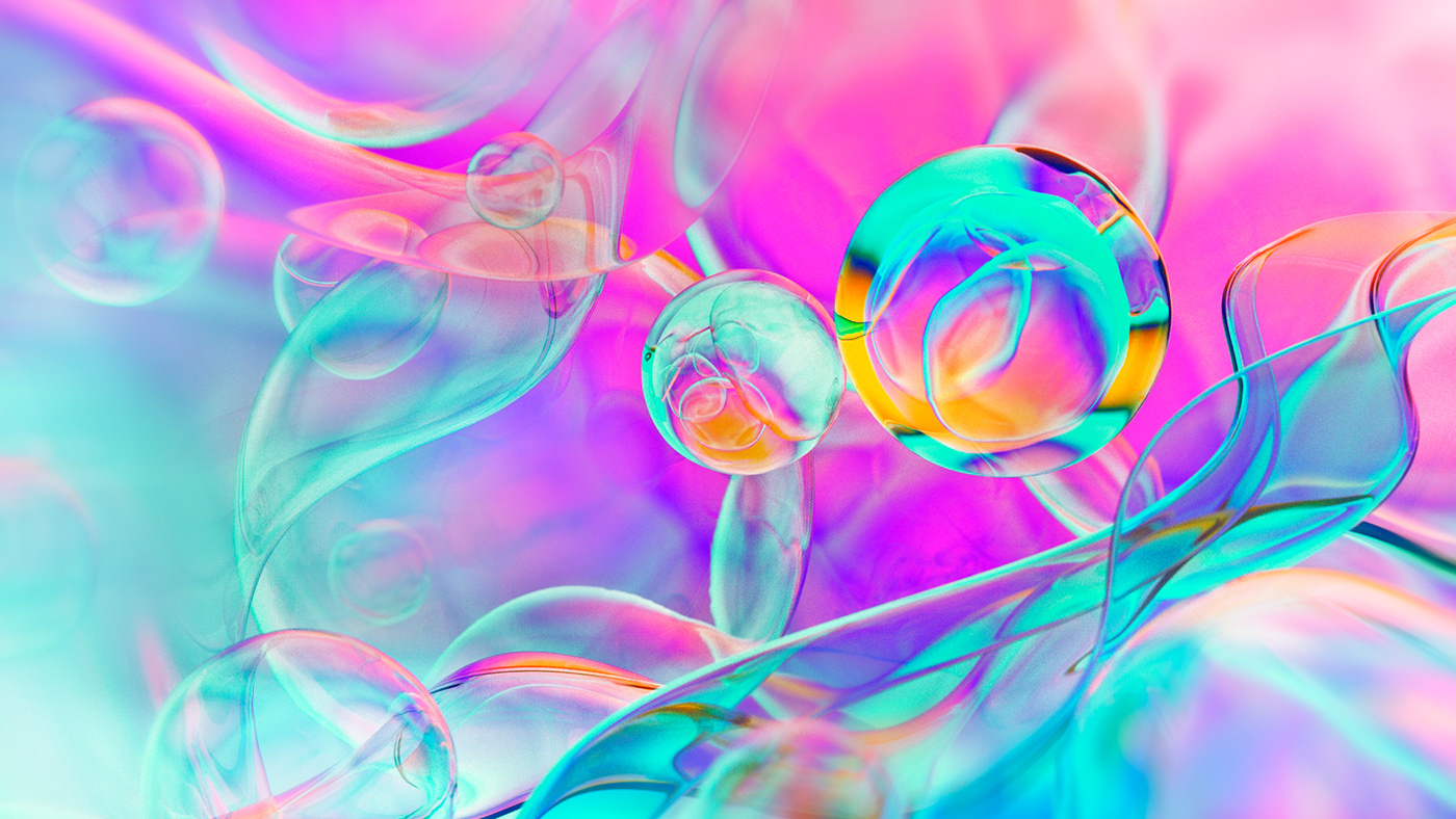 abstract 3D illustration digital illustration glass Colorful illustration colorful blender 3d geometric Creativity