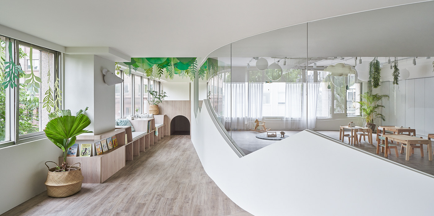 DSEN heycheese interior design  minimalis White Playground taiwan architecture child Space design