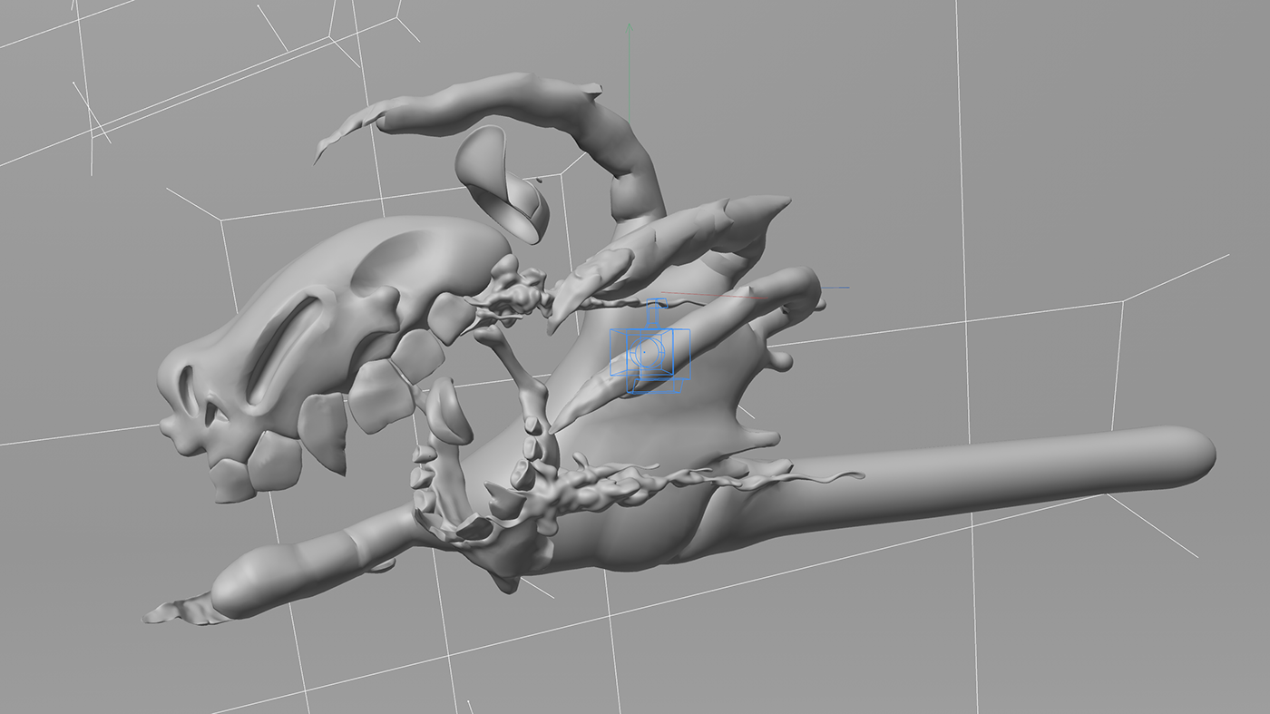 3D Character 3D Modelling cinema 4d maxon Zbrush 3D illustration skull design death