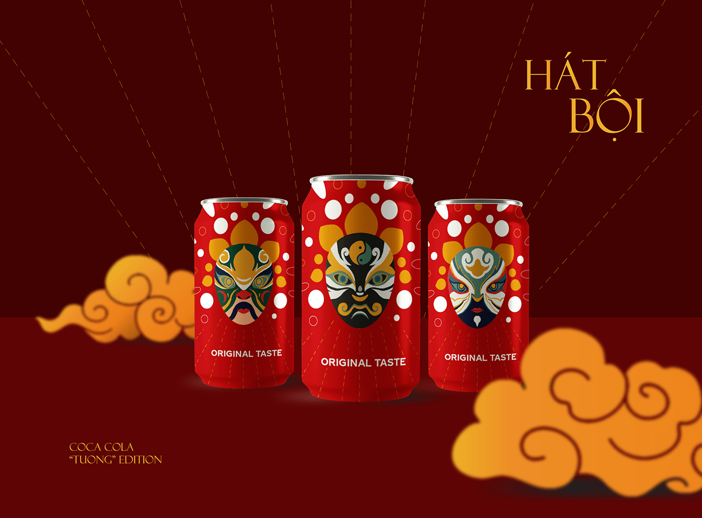 coke culture drinks label design package design  product packaging TRADITIONAL ART traditions vietnam