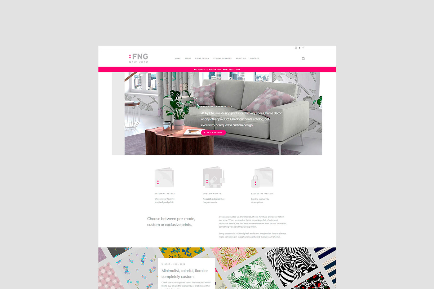 design Ecommerce New York Shopify Web Design  Website
