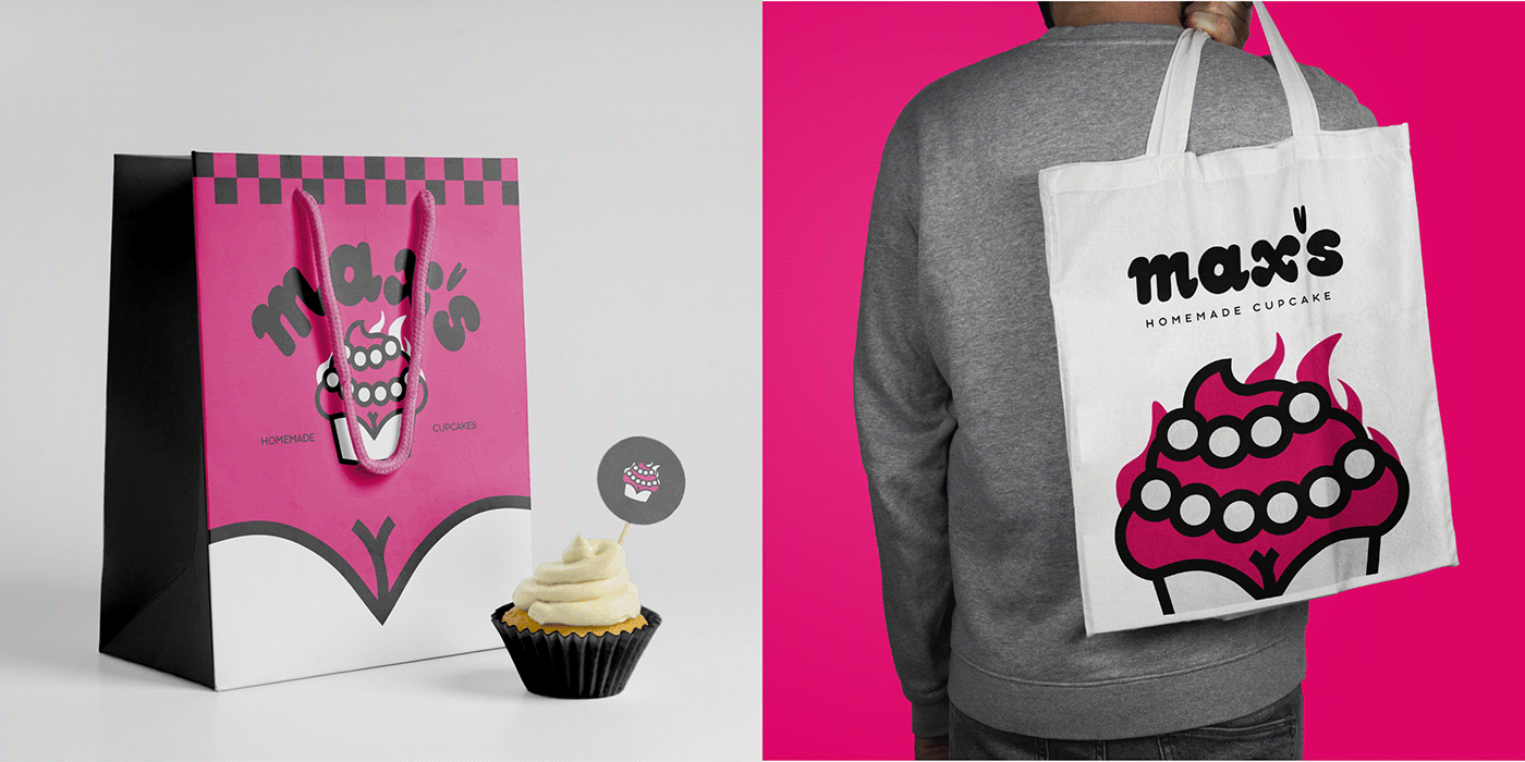 2BrokeGirls Brand Design brand identity cake cupcake Logo Design sitcom visual identity