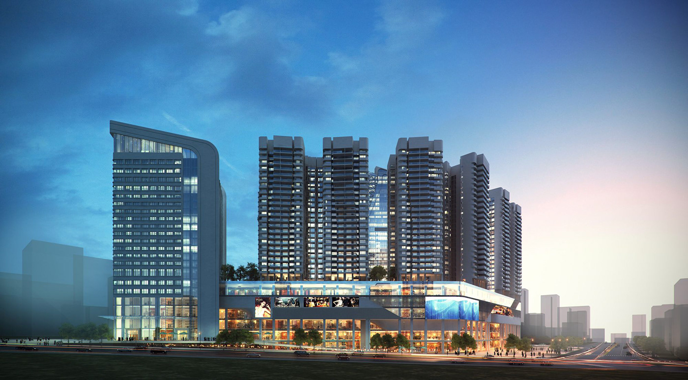 hong kong architects arch viz visualization towers cgi rendering