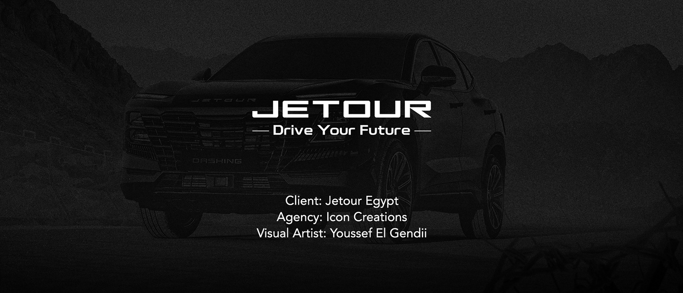 ads Advertising  automotive   car visualization jetour visual Editing  retouch car visualization