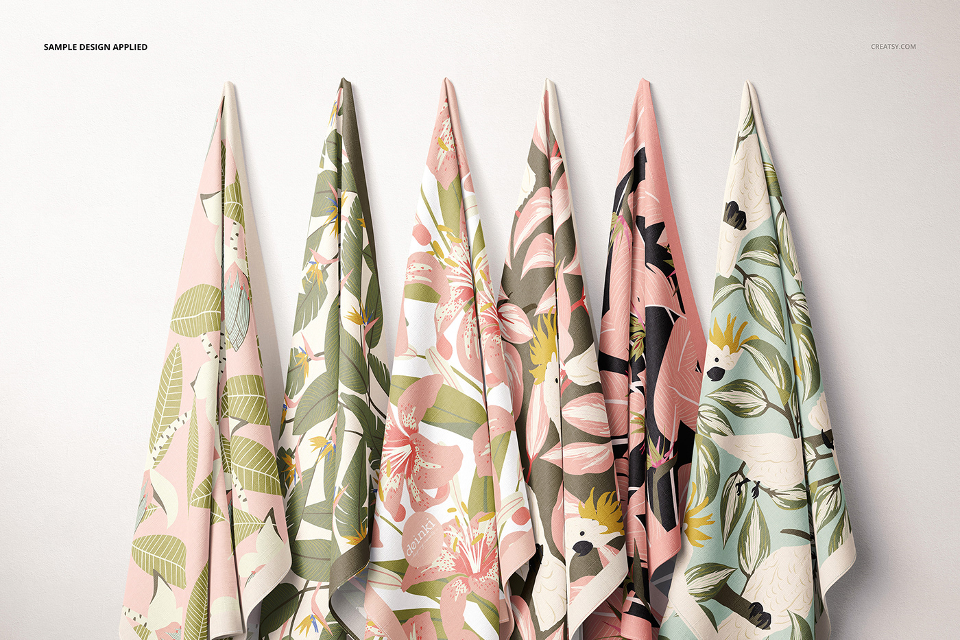 cotton creatsy customizable fabrics mock-up Mockup personalized template Textiles towels