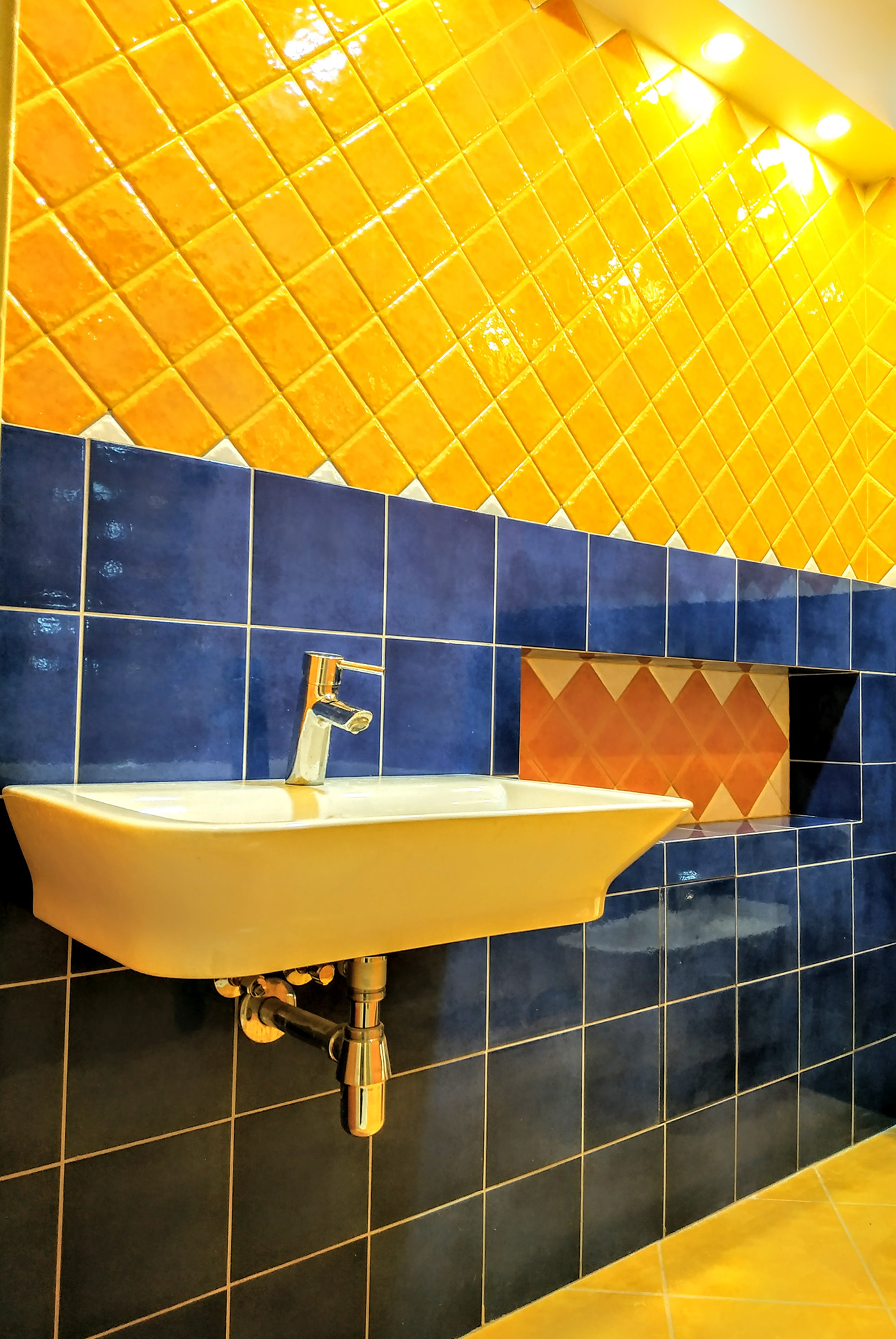 design bathroom wc bright bathroom yellow unusual bathroom Dmitry Krasiuk ukraine kiev