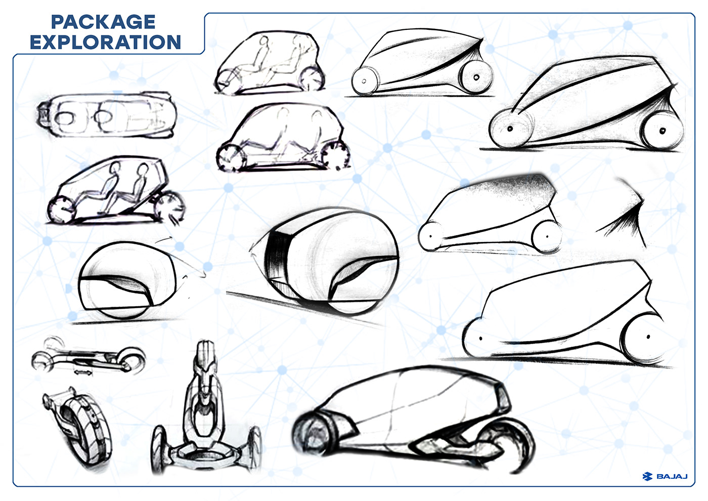 Automotive design Copic India industrial design  Italy photoshop Renders sketchbook sketching urban mobility