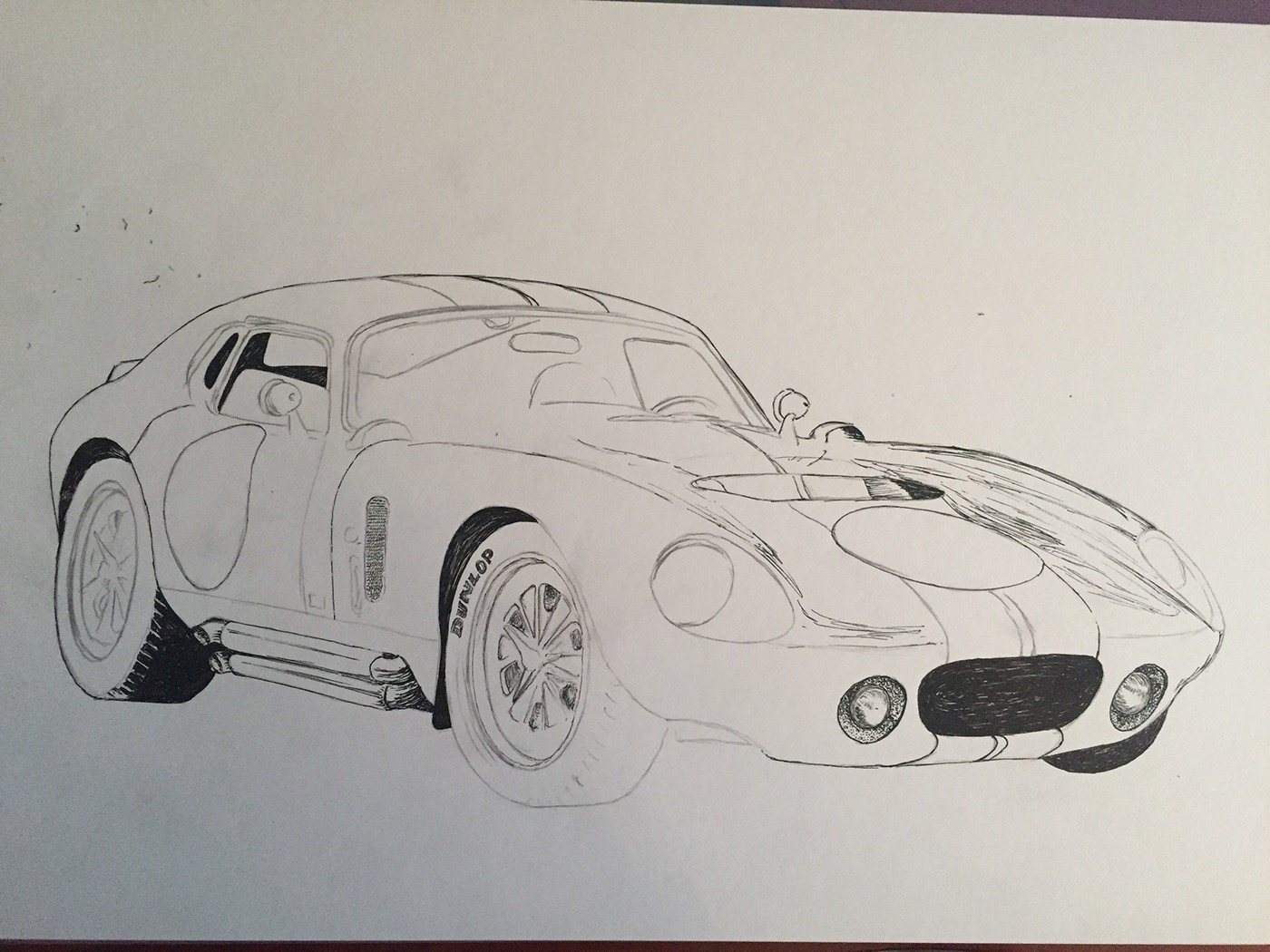 Auto Cars sketch ink handdrawn prints toyota Mazda Miata pen car enthusiasts