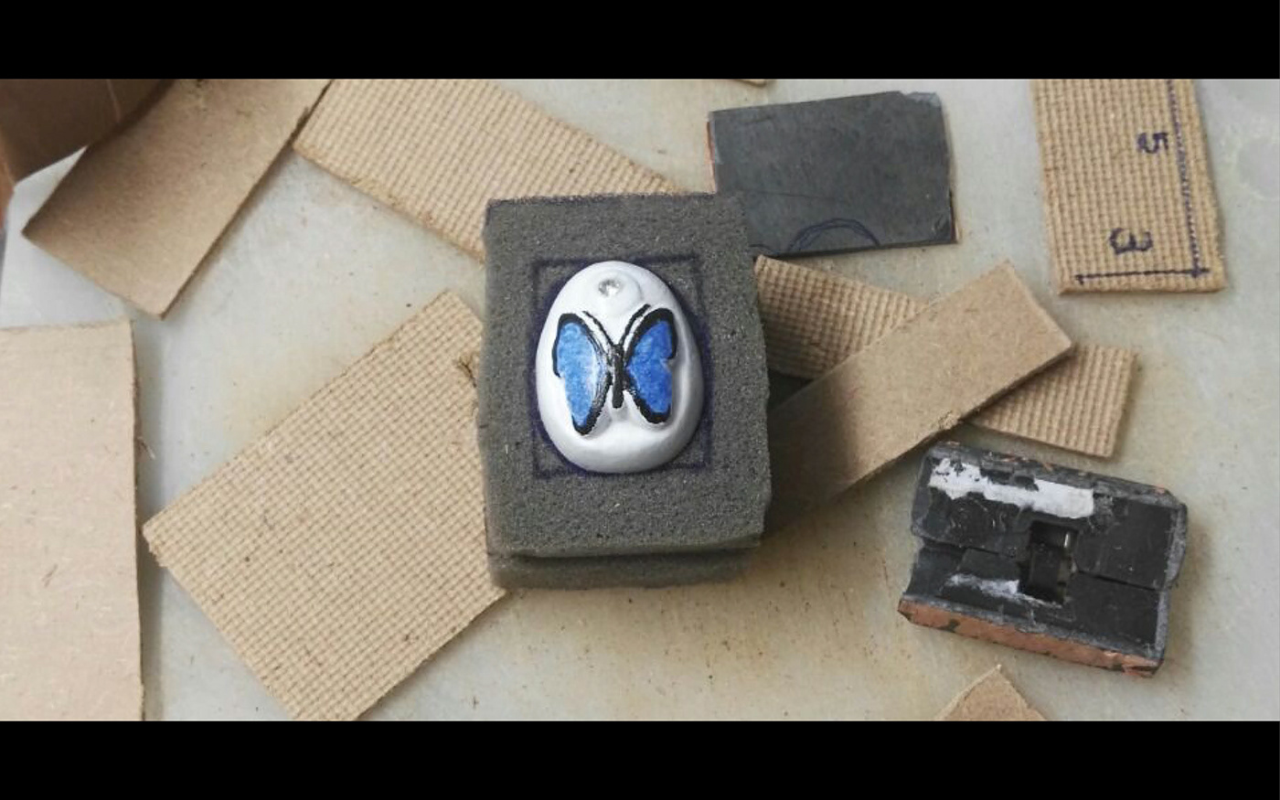Friendship present gift Beawtiful present engagement gift blue butterfly original gift charming gift charming Beautiful