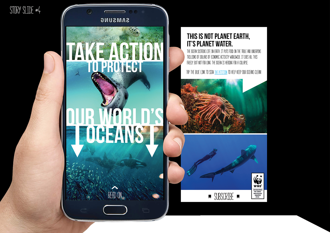 WWF snapchat social media teens Advertising  campaign partnership collaberation wild life global warming