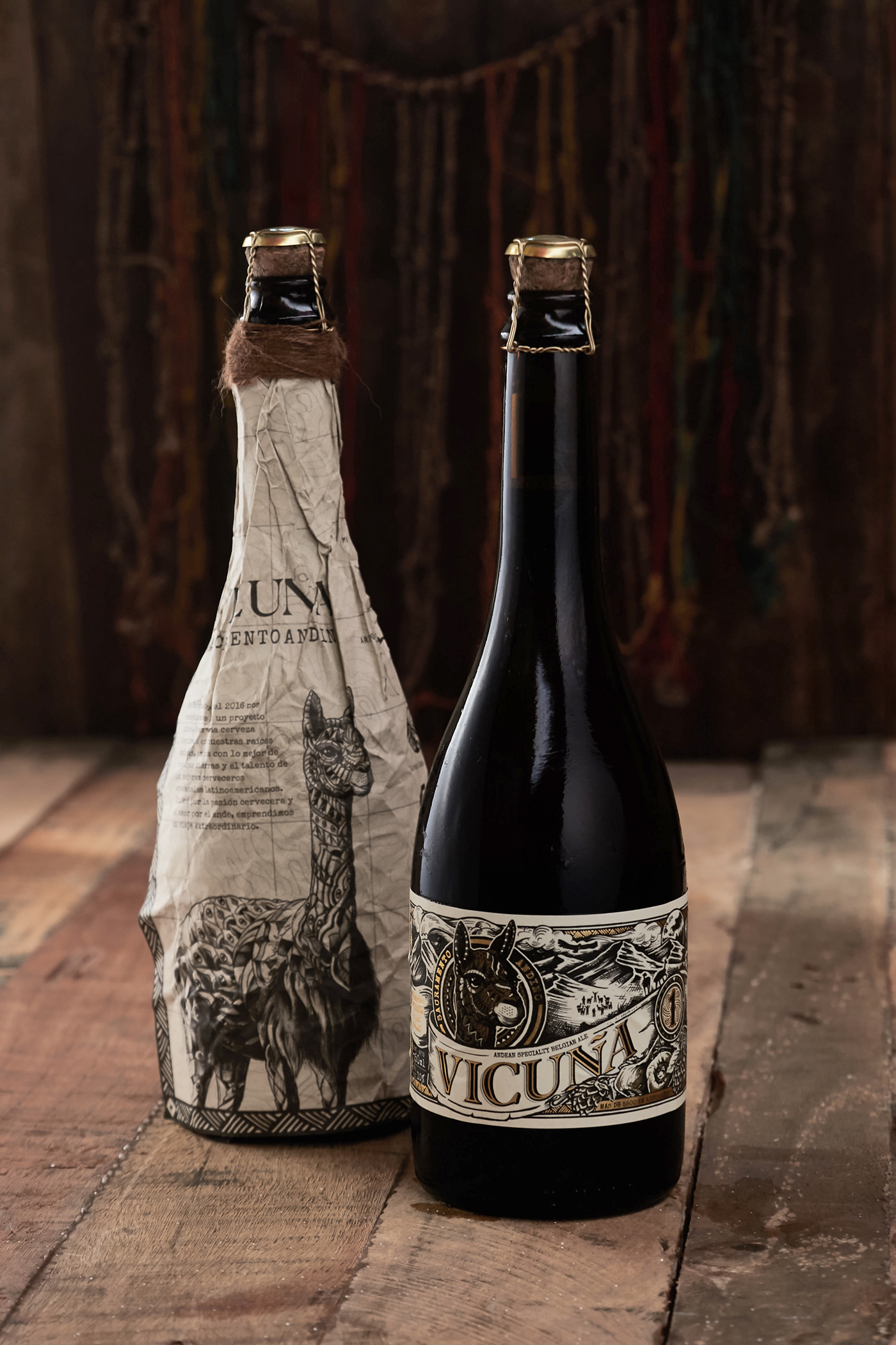 label design Packaging vicuña beer cerveza illustration design diego jimenez peru argentina premium