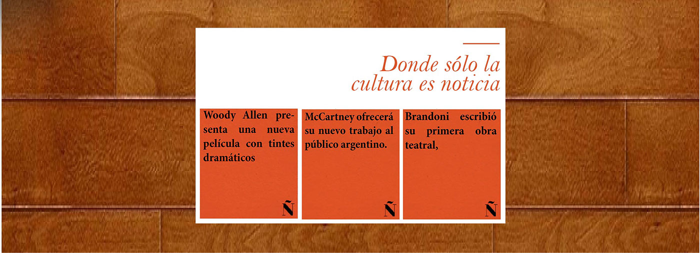 Revista Ñ Publicidad cultural