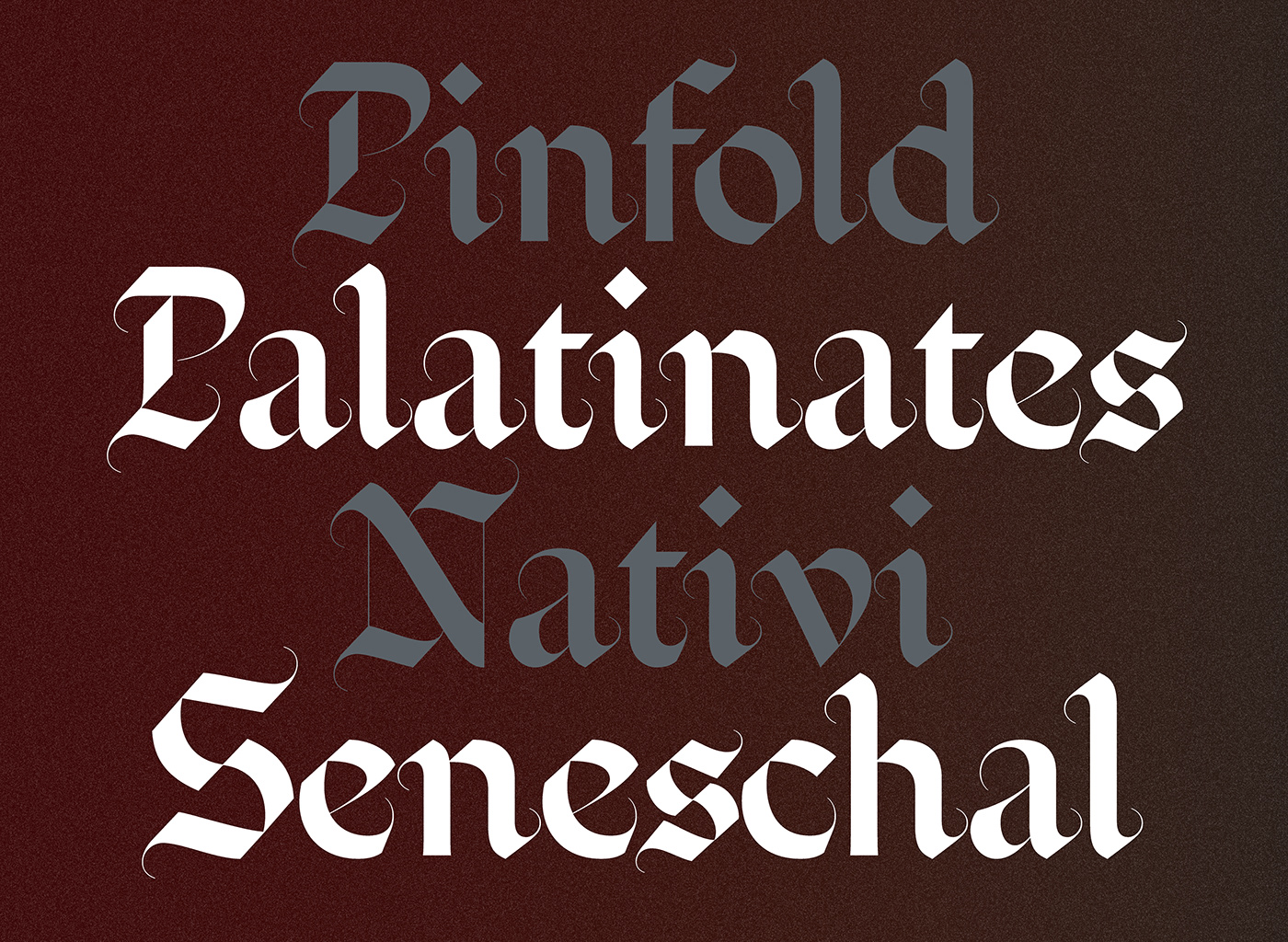 Blackletter Blaze Type emeritus font Fraktur gothic graphicdesign lettering Typeface typography  