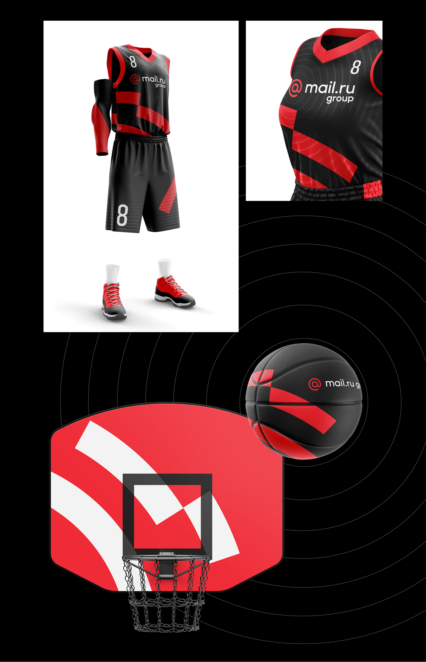 basketball football hockey mail.ru group red run sport Sportswear MARIA FEDOSEEVA branding 