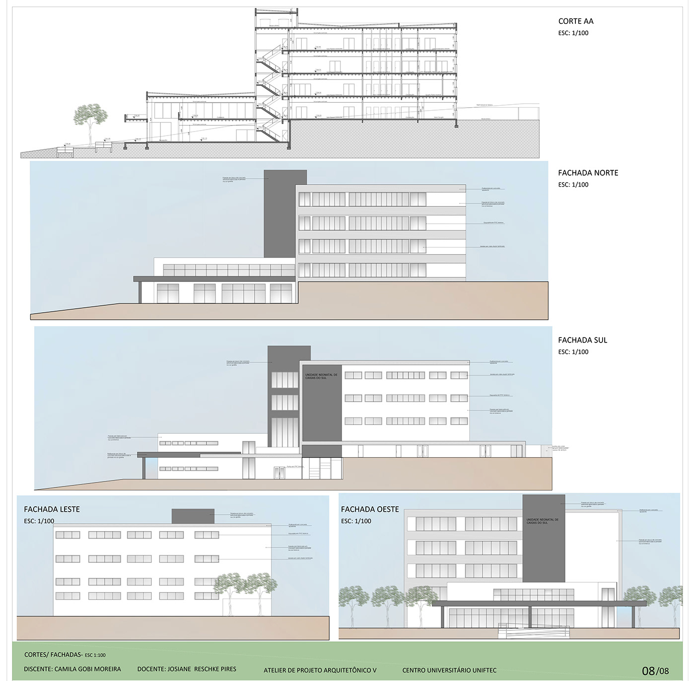 3D architecture ARQUITETURA arquitetura hospitalar hospital modern projeto Render vray