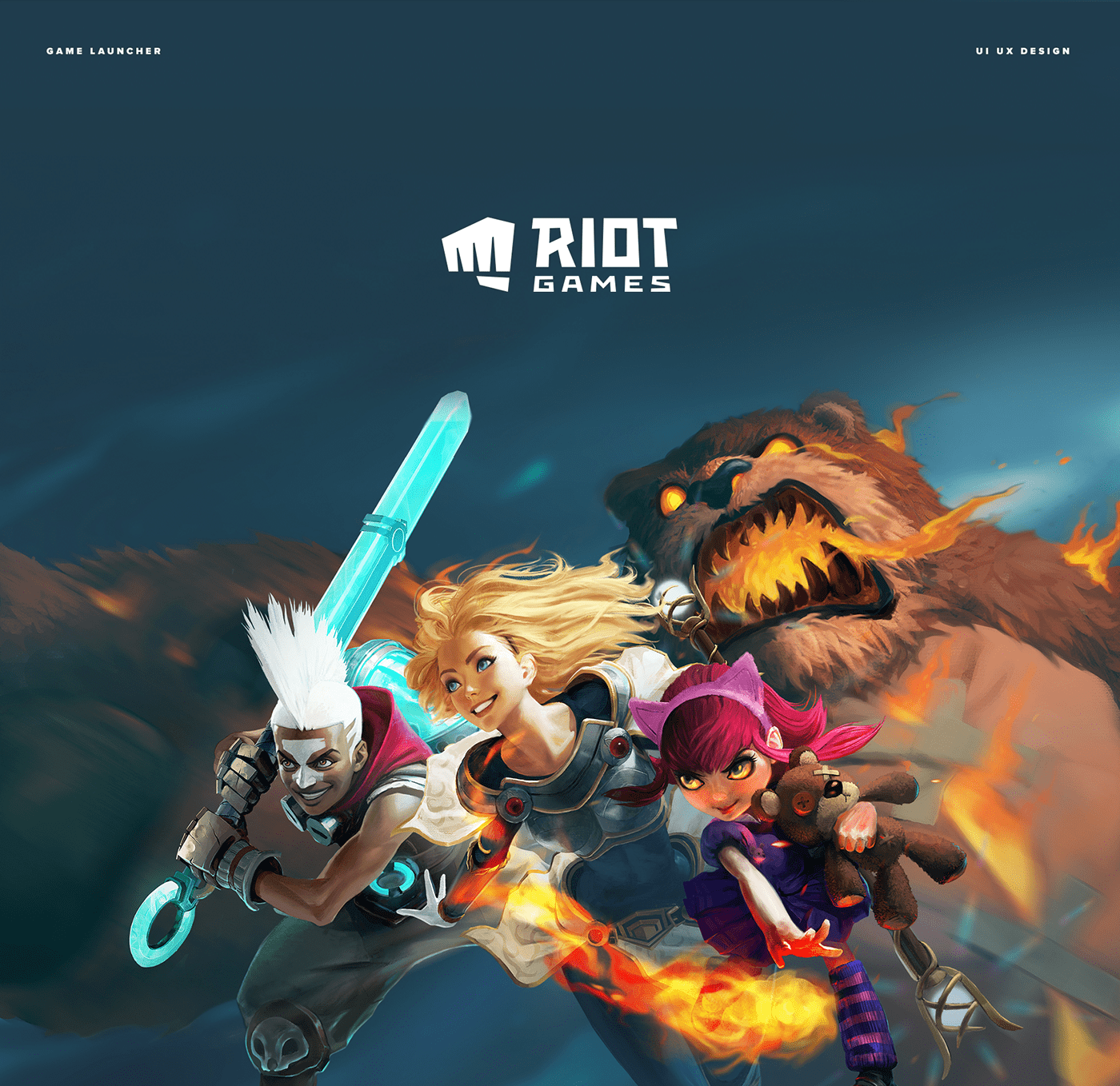 Riot Games, Game Launcher, UI/UX Design