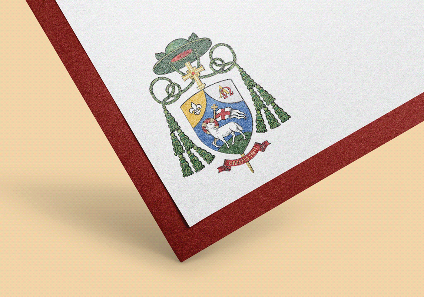 bishop Catholic Christian church coat of arms episcopal gospel heraldic heraldy