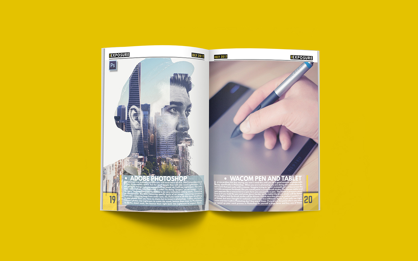 magazine MAAC Print Media publishing   graphic design  Photography  editorial design  Exposure book amitographic