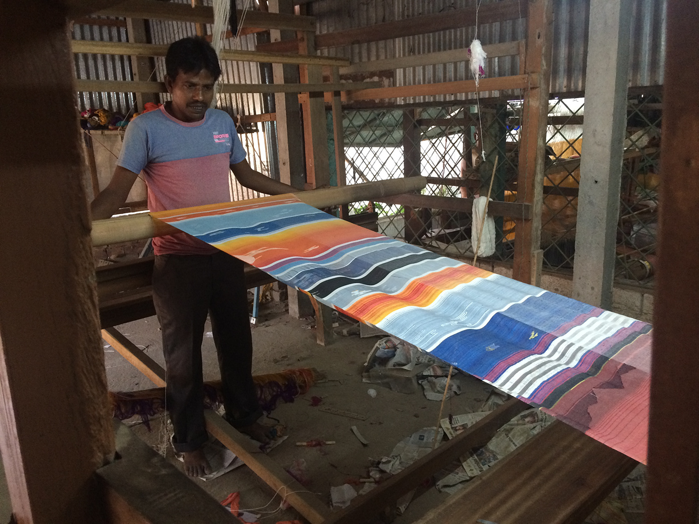 cotton weaving crafts   extra weft  handloom India Indian Handloom jamdani SILK weaving West beangal