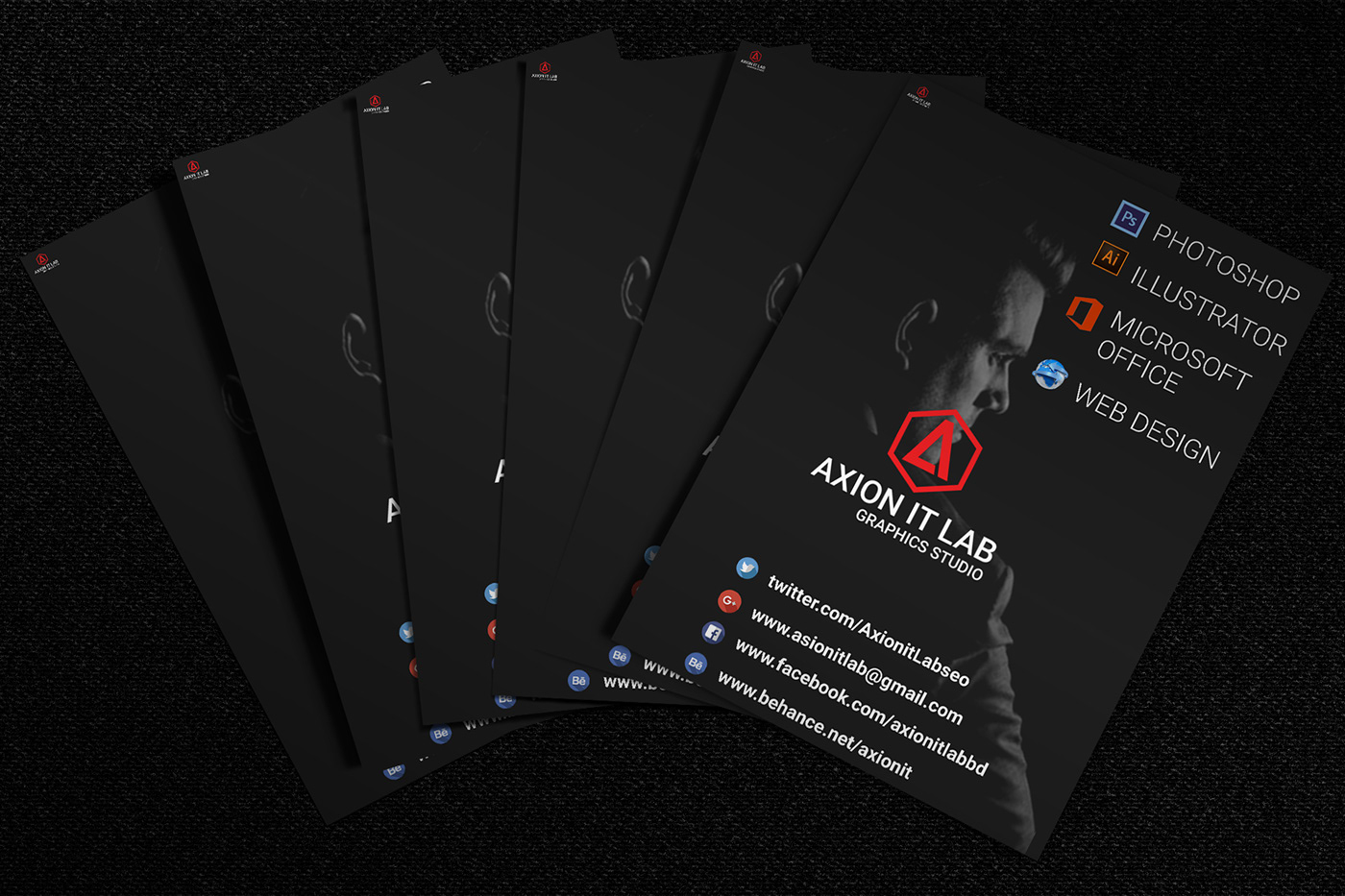 logo banner business card brochure Adobe Photoshop adobe illustrator