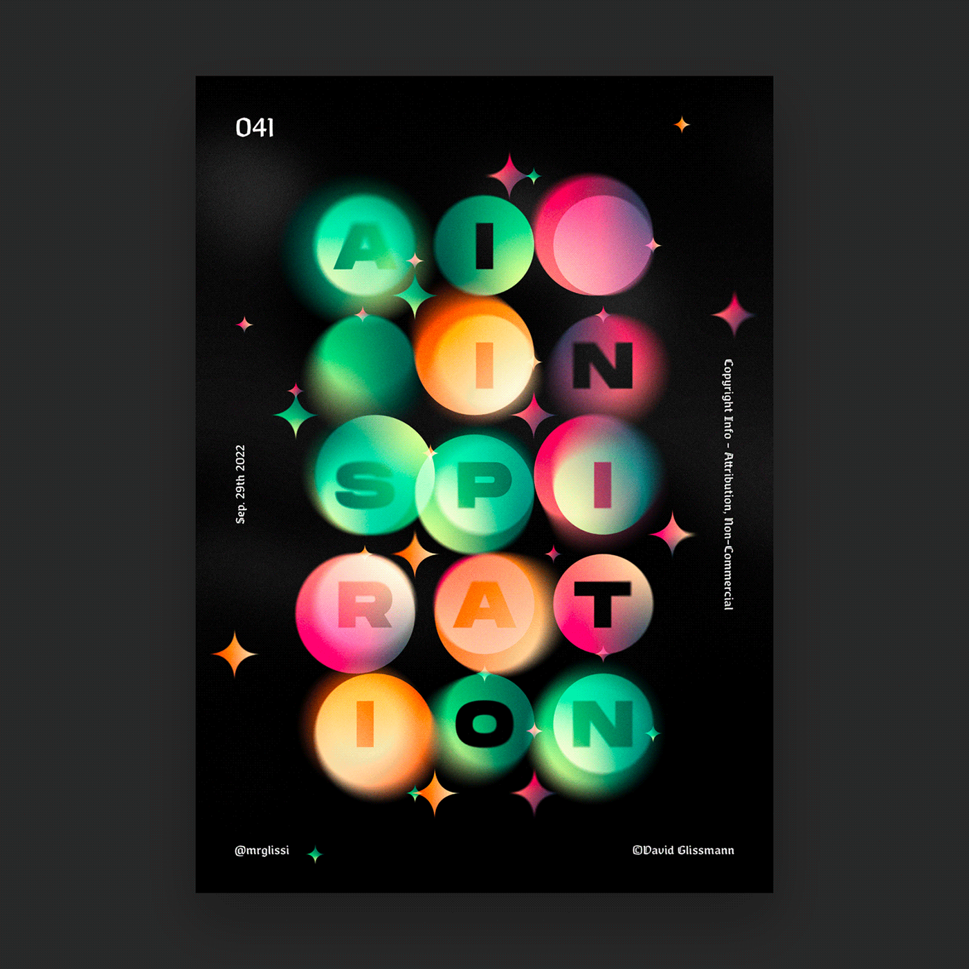 animation  Baugasm colorful gradient graphic design  Layout motion design poster Poster Design typo