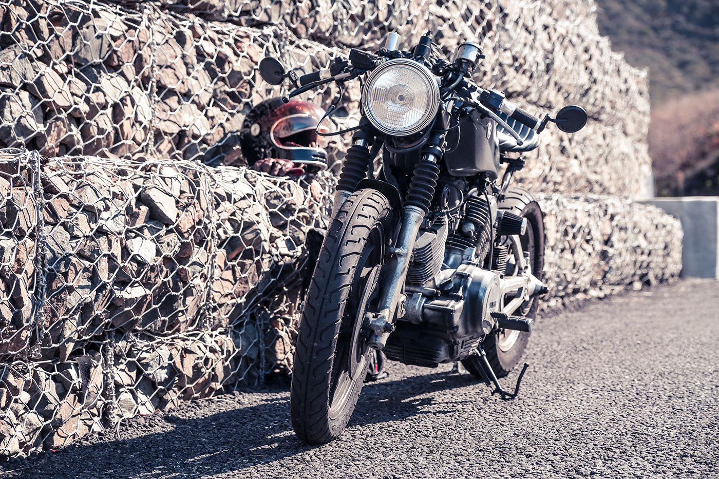 motorcycle caferacer adventure trips Custom maker fabrication inspiration yamaha Ducati triumph desert road freedom lifestyle
