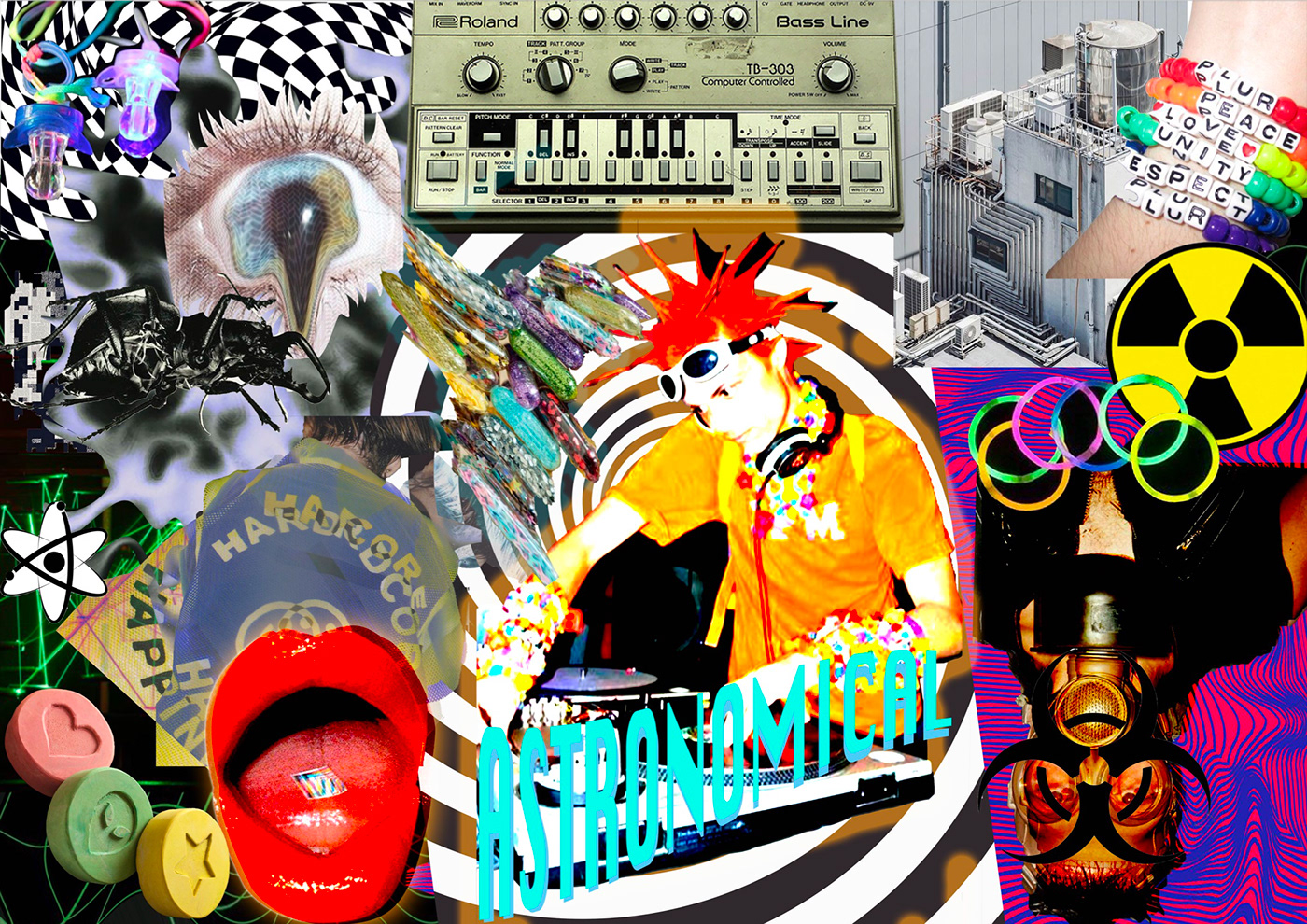 Drawing  Digital Art  moodboard aesthetic rave subculture culture music