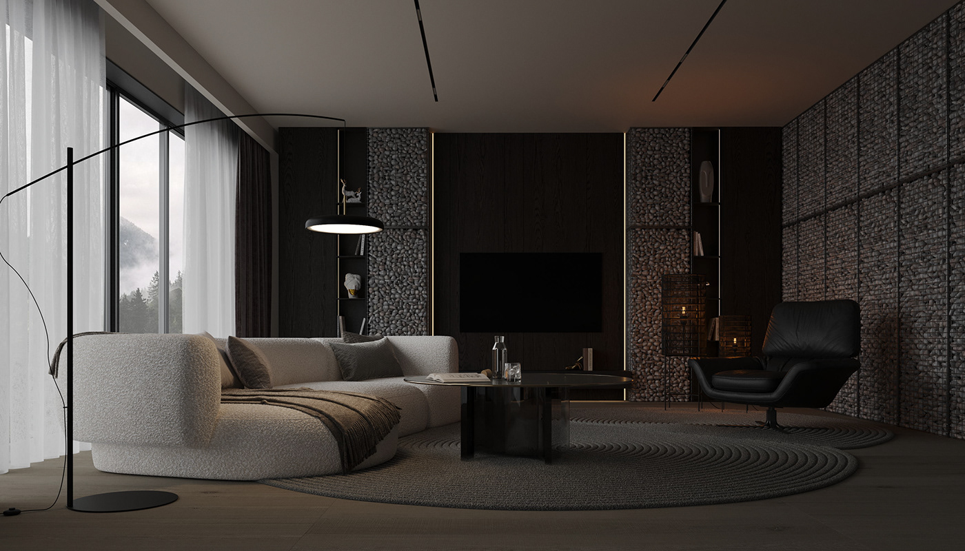 3ds max visualization 3dvisualization Interior living room interior design  architecture 3D archviz corona