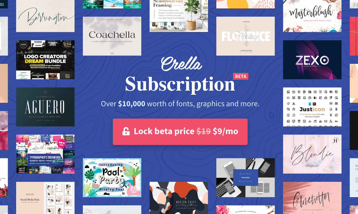 fonts font graphics mockups lightroom presets crella crella subscription subscription digital assets