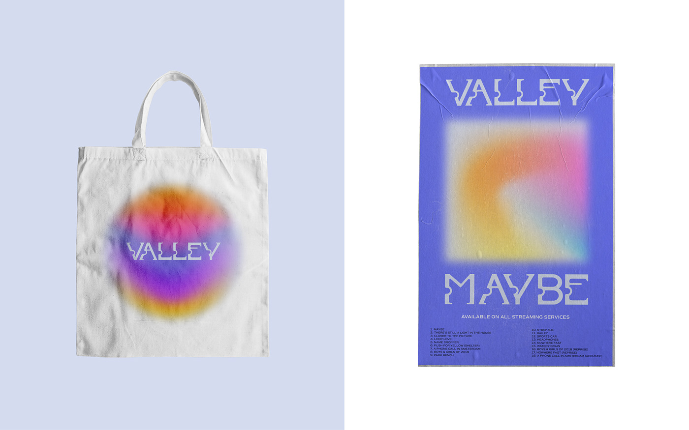 Album design band branding  concert design graphic design  music type typography   valley