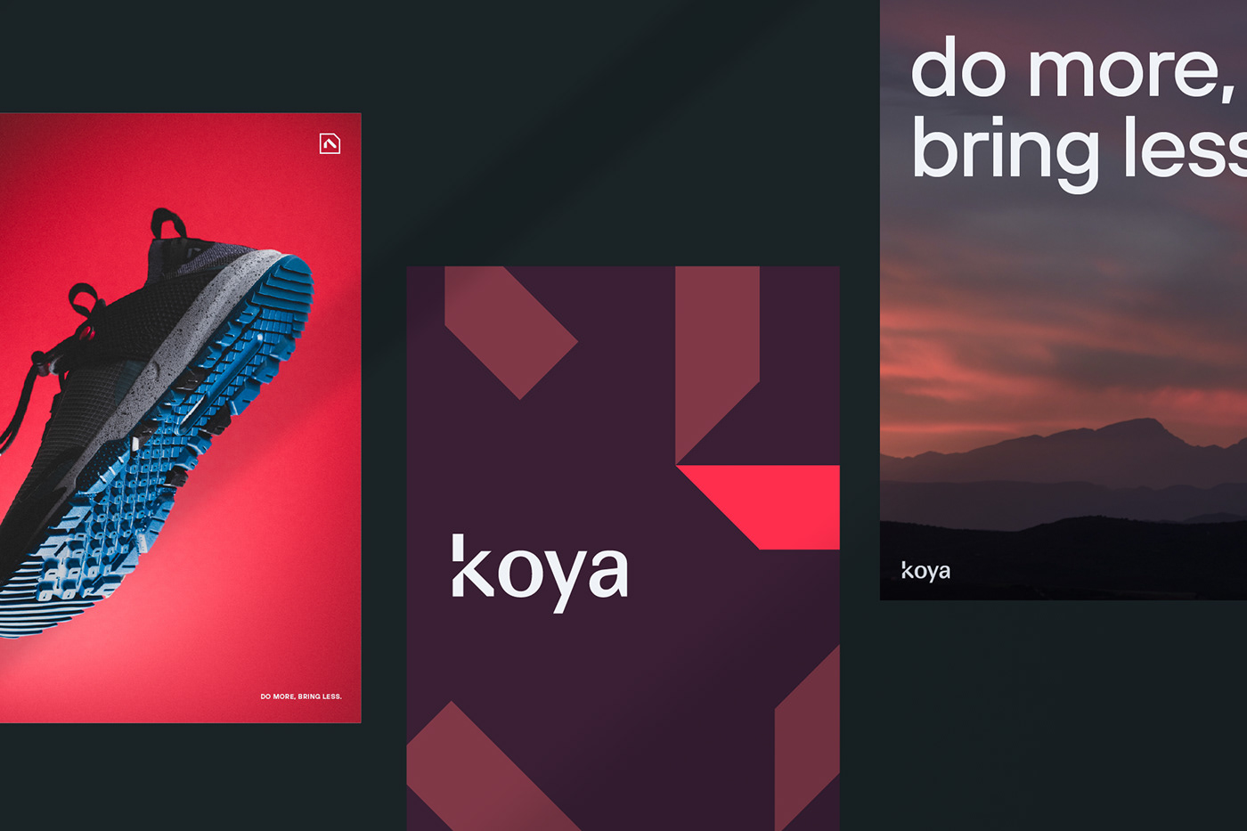 art direction  brand brand identity koya koya gear co logo outdoor brand trail running typography   visual identity