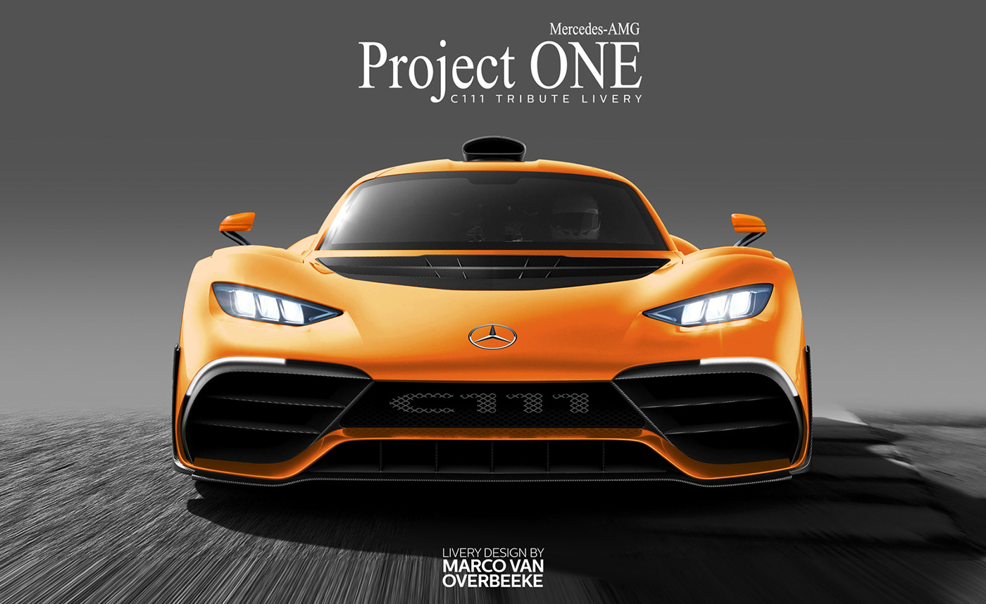 mercedes mercedes-benz ProjectOne project one AMG c111 concept Livery tribute Freelance