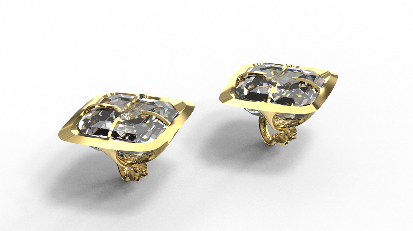 Fashion  jewelry Jewelry Design  cad Rhino 3D brand identity Brand Design High End gold