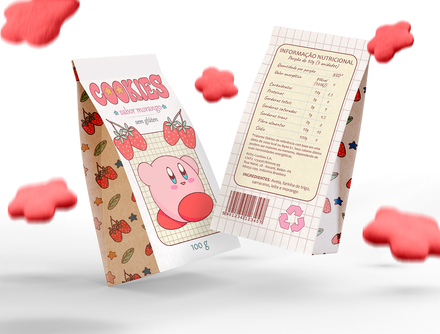 Cookies Packaging design embalagem graphic design  kirby Packaging