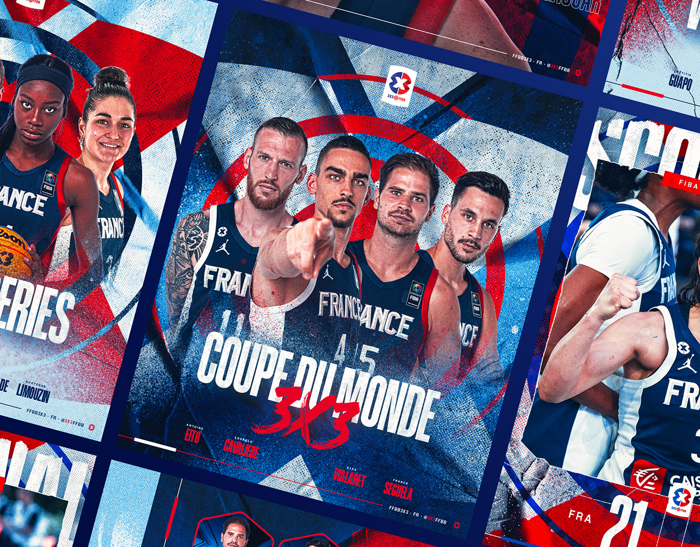basketball NBA france Sports Design Sports Designer design visual identity social media french basketball SMSports