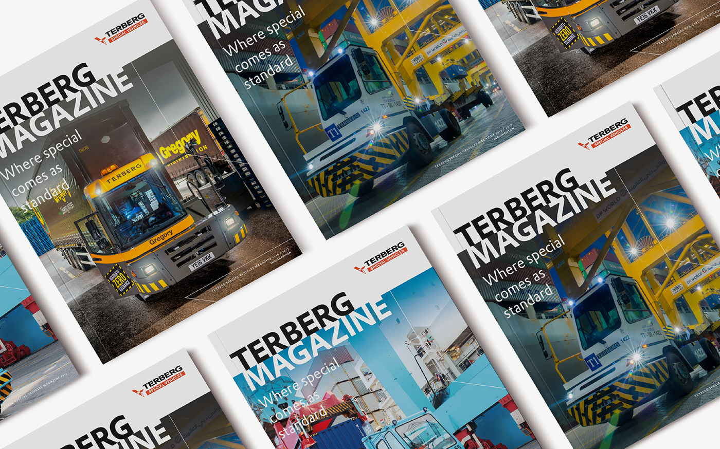magazine Layout ports Harbours trucks tractors Jacco van Rooij credo eindhoven